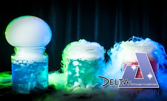 Burbuja de hielo seco