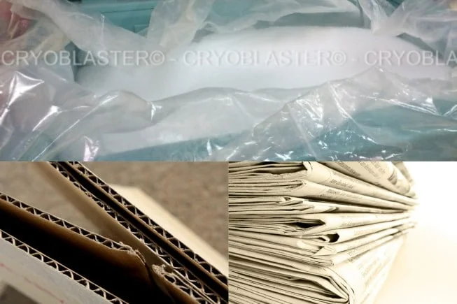 Dica de conservação do gelo seco: jornais, papelão