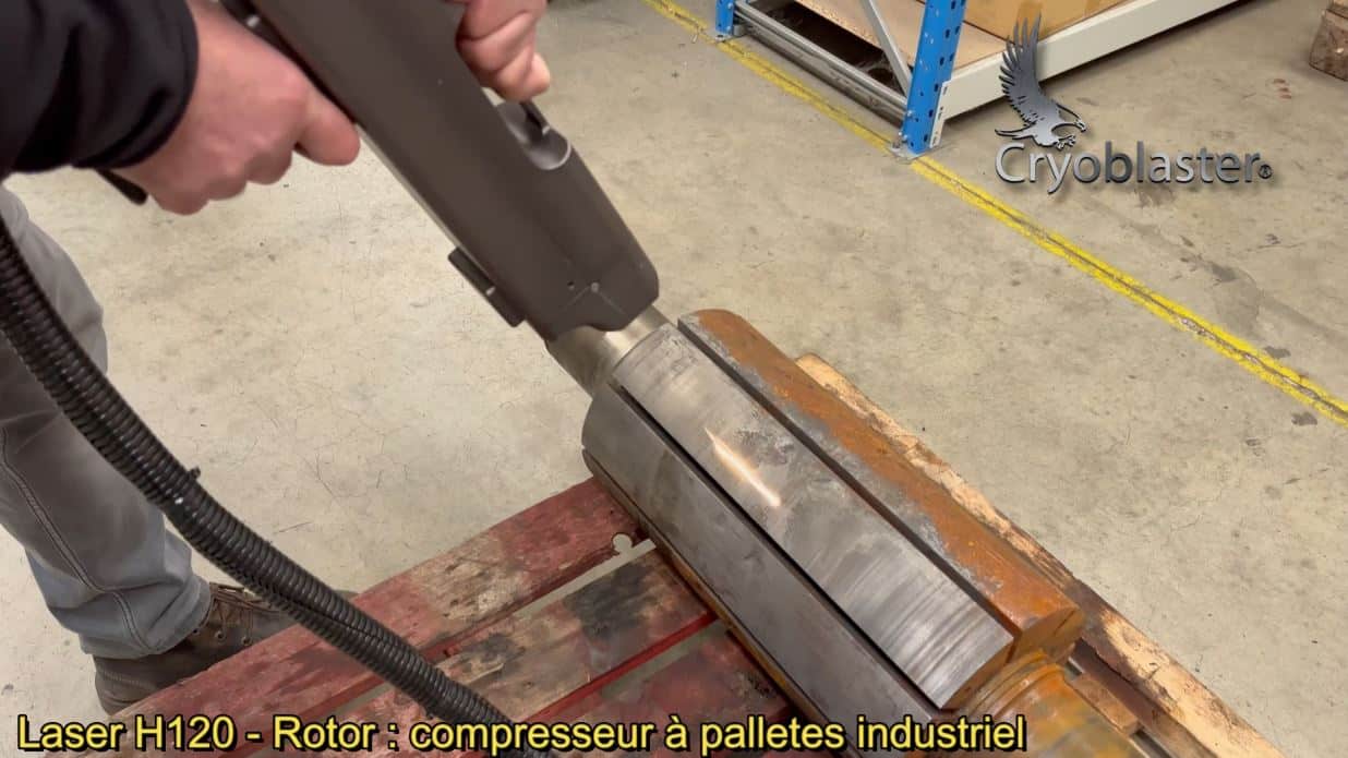 Avantages du nettoyage laser pour rotor de compresseur à palettes