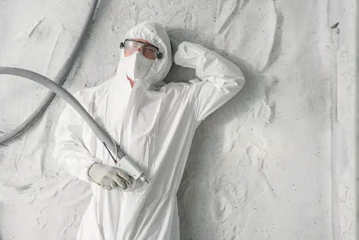 Prestataire aérogommage satisfait de son travail