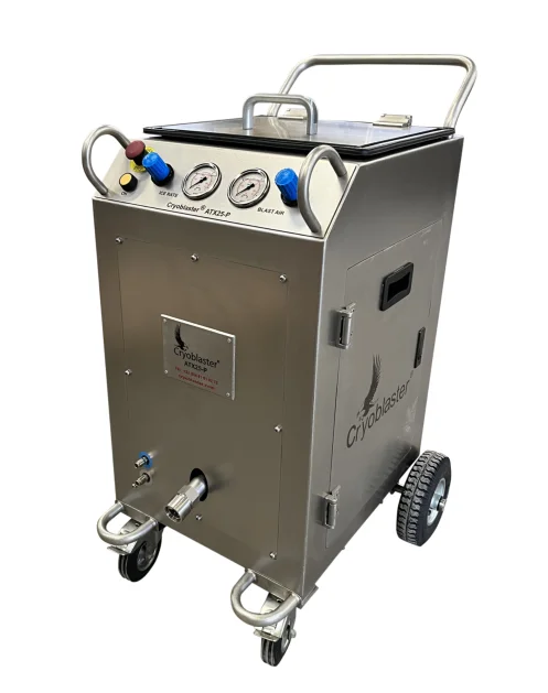 Equipamento de limpeza com gelo seco pneumático