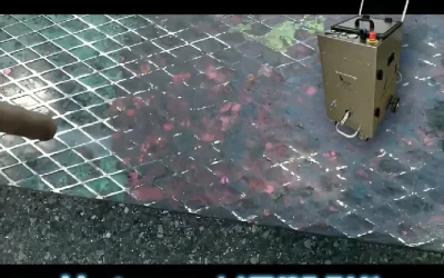 Remise en état d’une plaque de sol encrassée par encres séchées