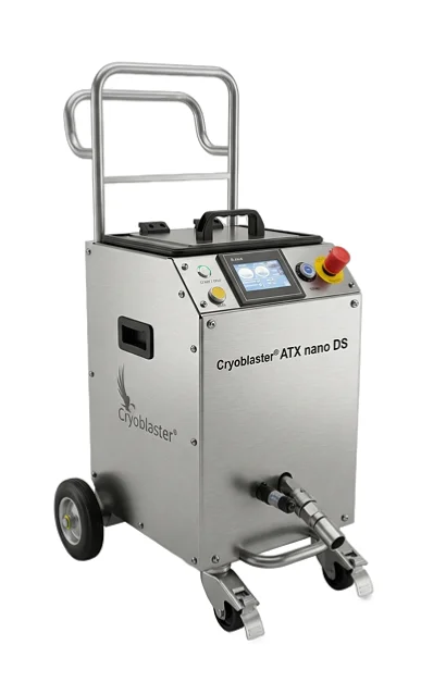 Machine de nettoyage cryogénique Cryoblaster ATX nano DS utilisant de la glace carbonique pour le nettoyage